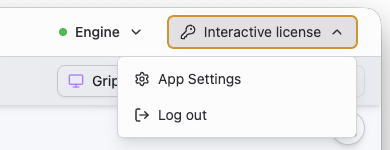 從帳戶功能表開啟 App Settings